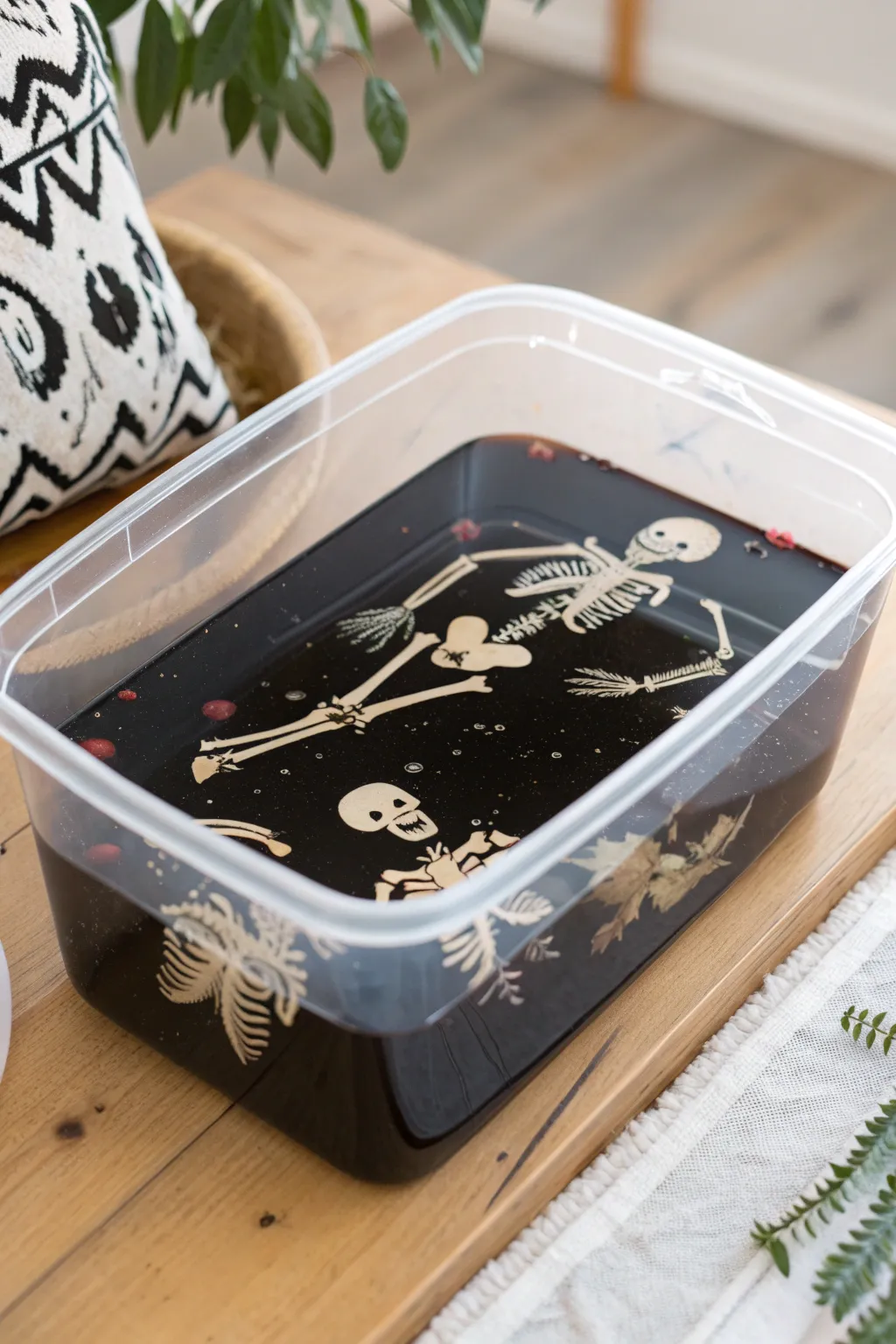 Dive into the mystical charm of 'Skeleton Soup'—a blend of simplicity and intrigue for your Halloween sensory delight.