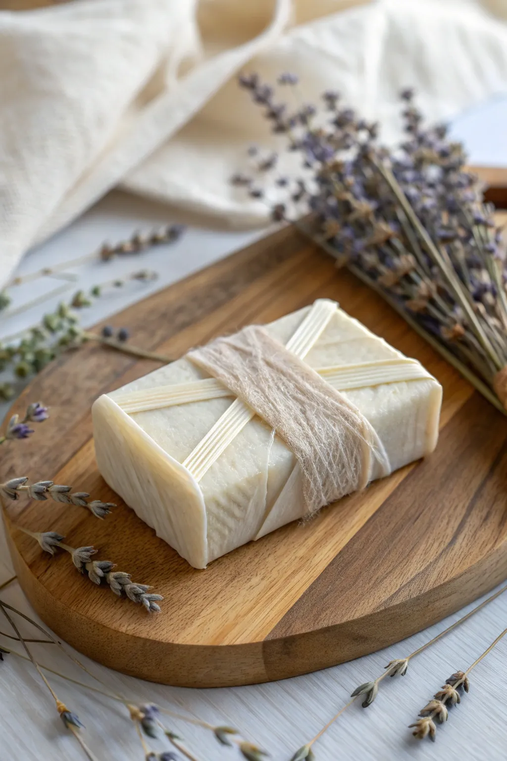 Embrace the charm of Halloween with a minimalist twist: Mummy Wrapped Soap, where simplicity meets spooky elegance.
