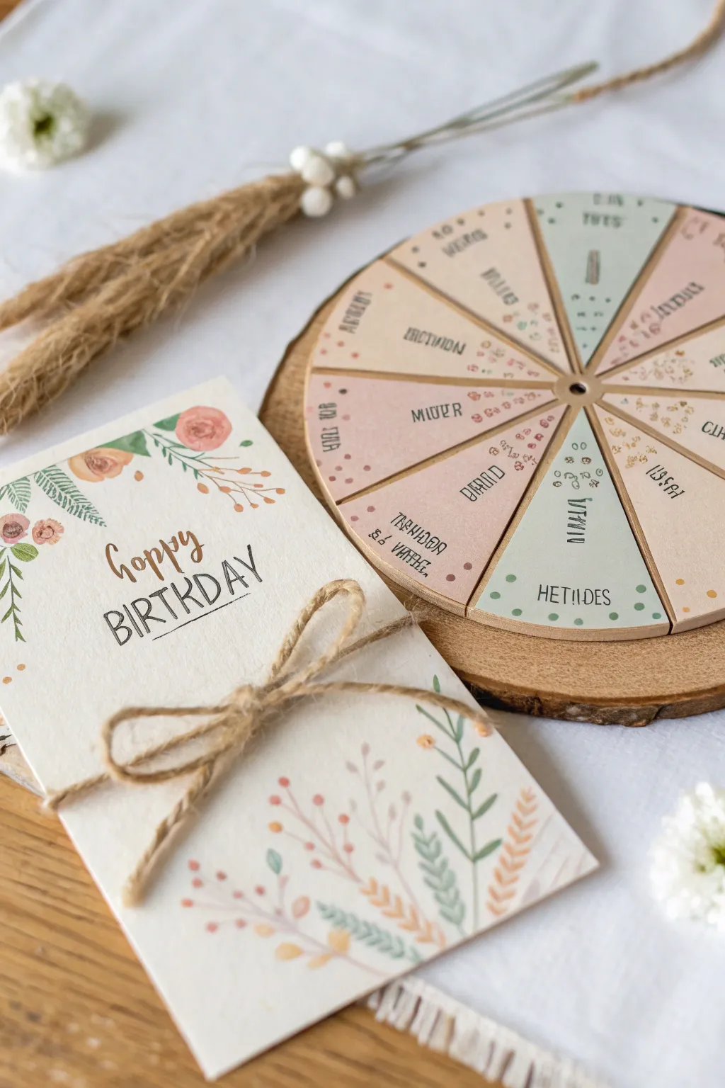 Delight your best friend with a charming handmade spinner card that unveils sweet surprises with every turn.