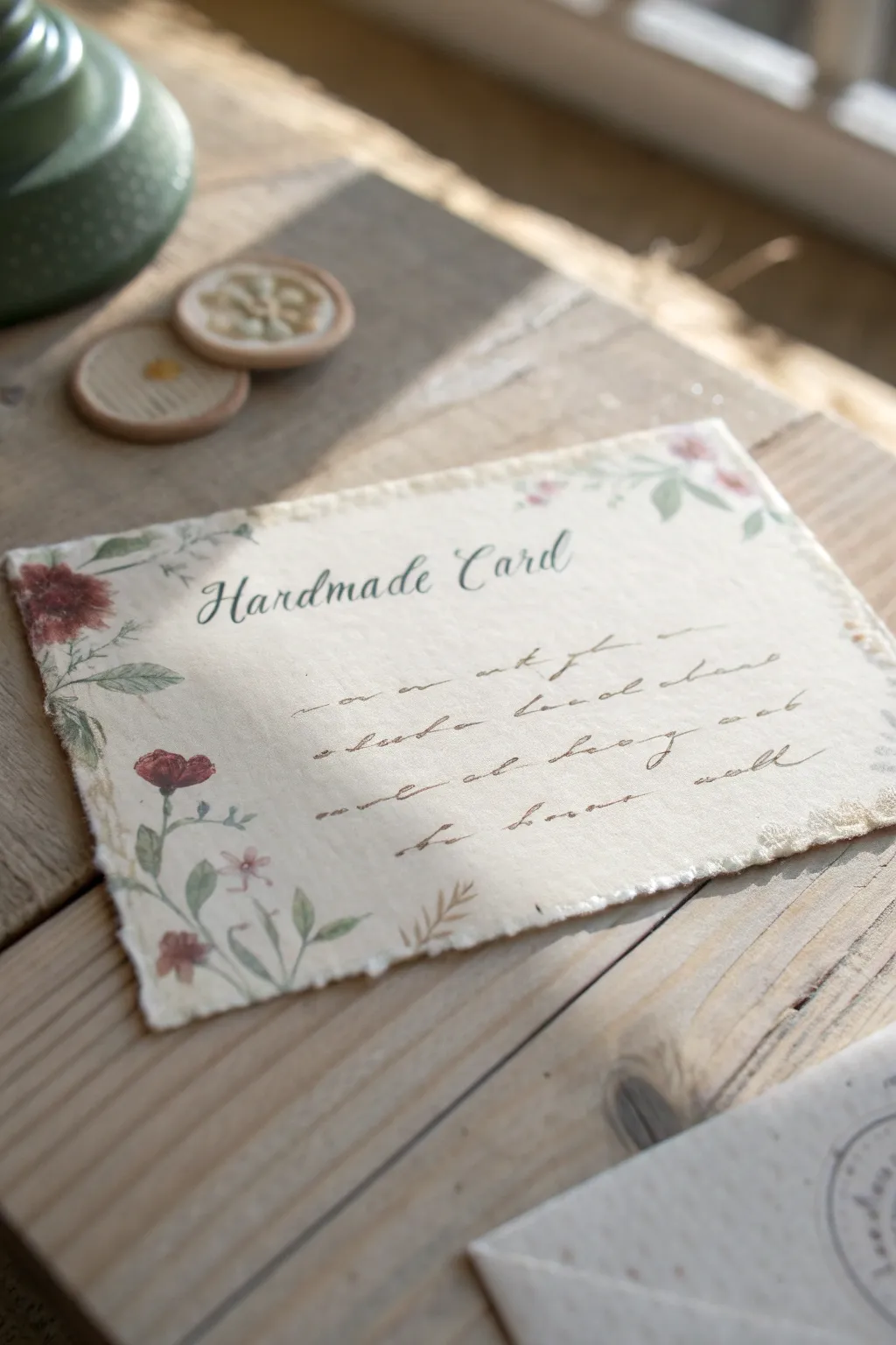 Reconnect generations with a touch of nostalgia through this beautifully crafted vintage postcard-style card.