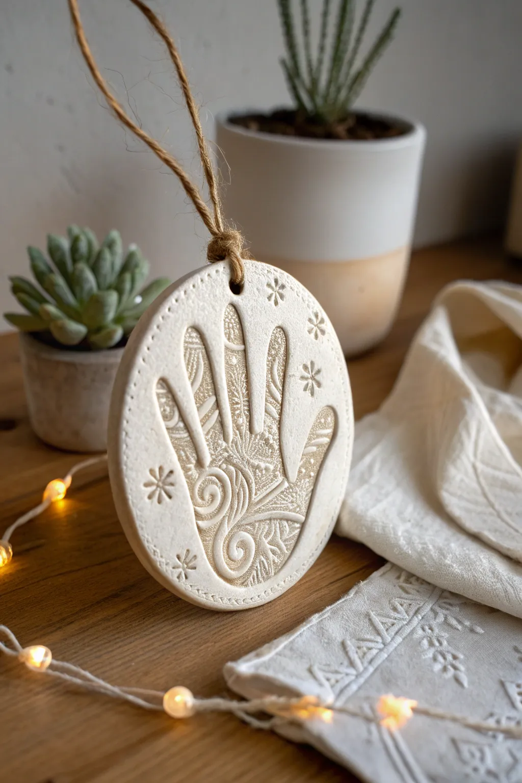 Embossed Elegance: Elevate your decor with a touch of handcrafted sophistication.