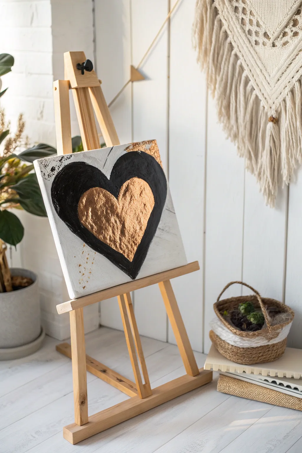 Add a gleam to your heart with these metallic accents—where minimalist meets magnificent!