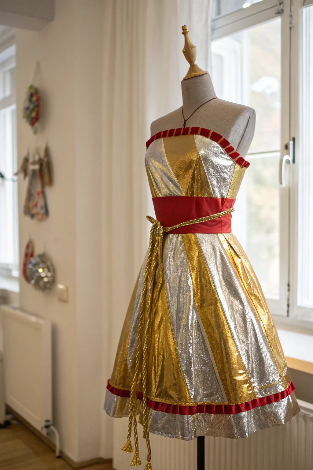 Shimmer and Shine: Transform into a radiant candy wrapper with this chic DIY costume idea.