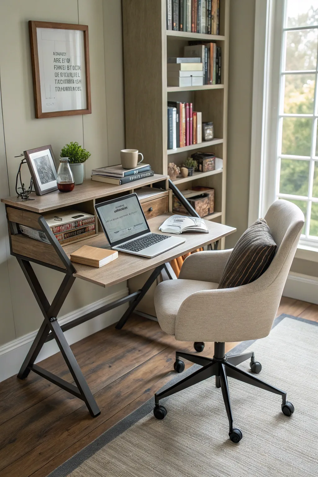 Multi-functional furniture offers versatility in small spaces.