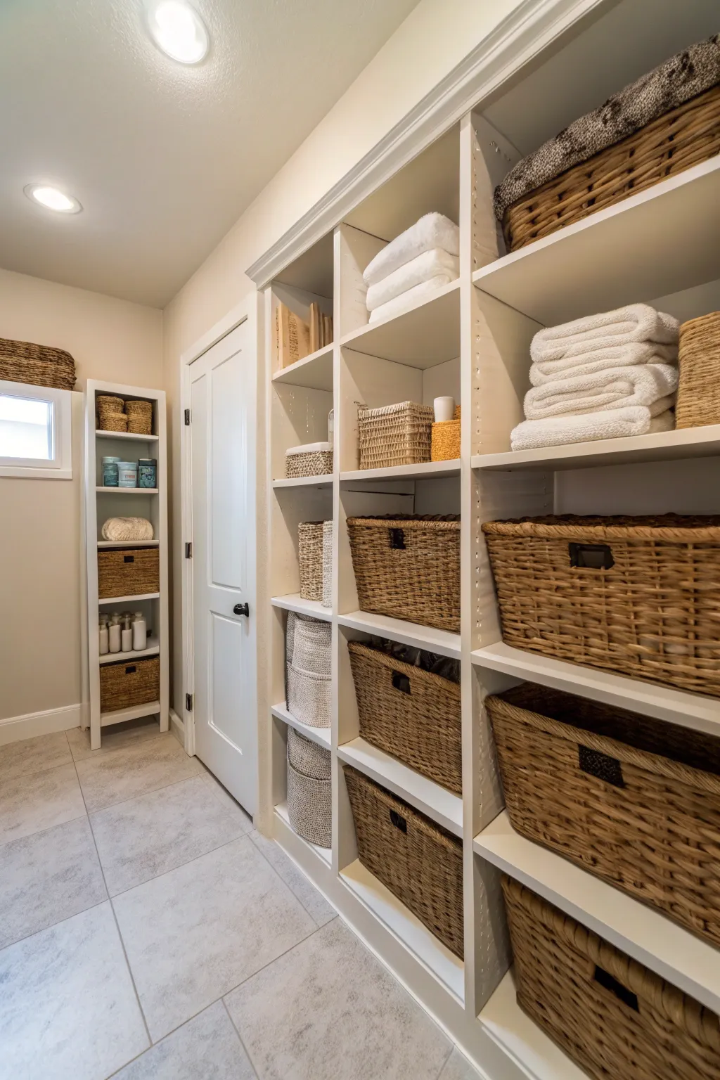 Stylish storage keeps your tanning essentials organized.