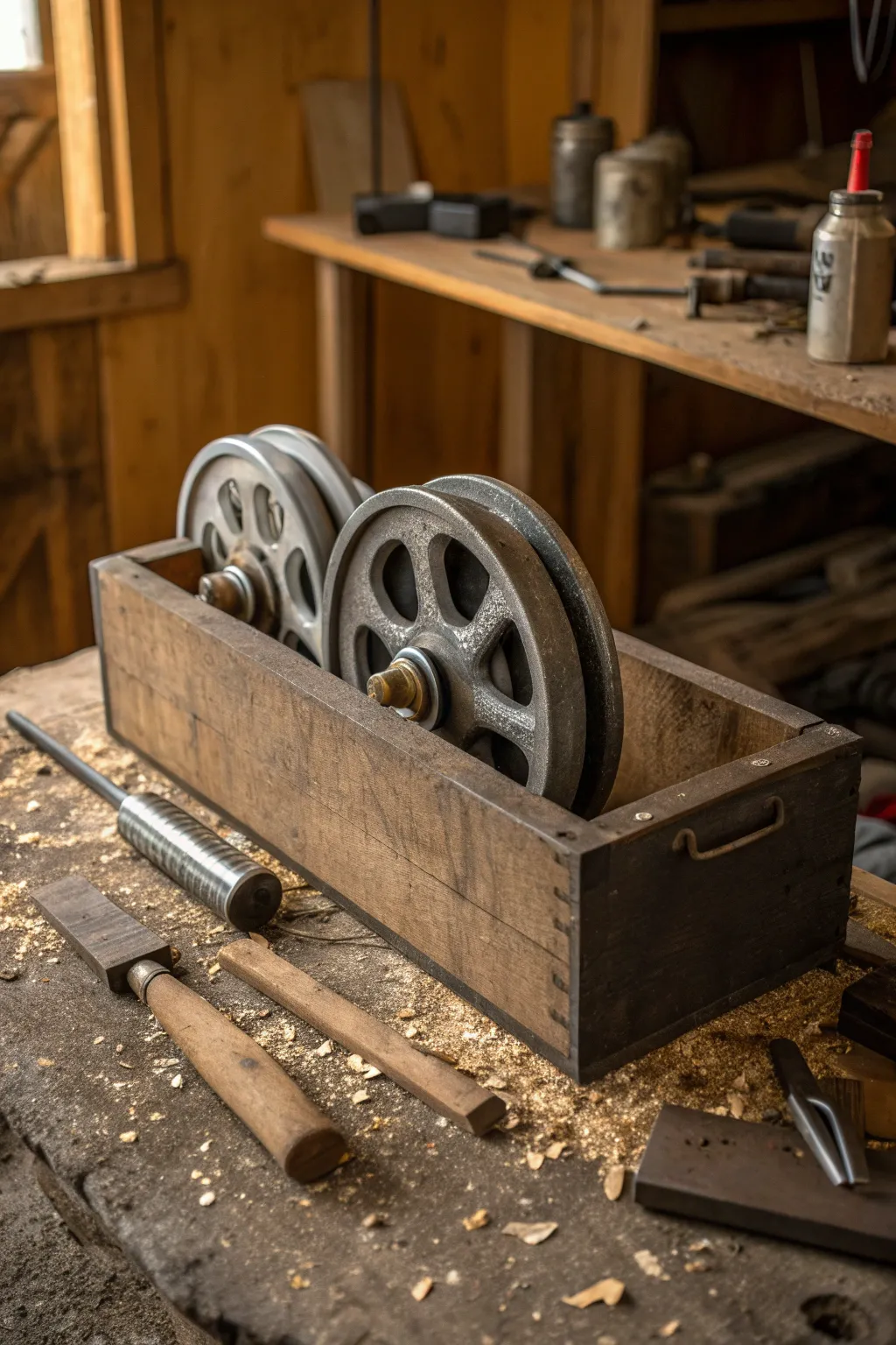 Transforming old wheel weights into a masterpiece of utility and craftsmanship.
