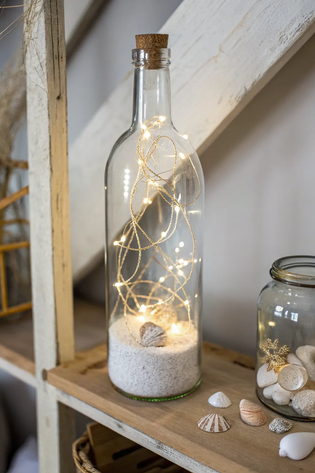 Bring a touch of beachside serenity to your home with this enchanting DIY bottle light.