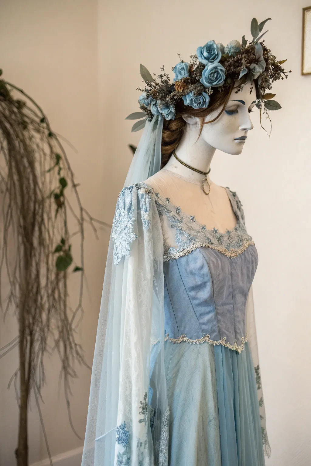 Hauntingly beautiful: Embrace your inner Corpse Bride with this DIY costume masterpiece. 👰‍♀️💙