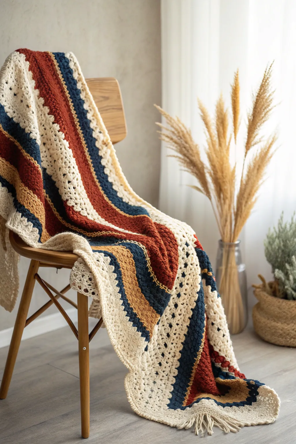 Embrace timeless elegance with a handcrafted heirloom crochet blanket that speaks of artistry and love.
