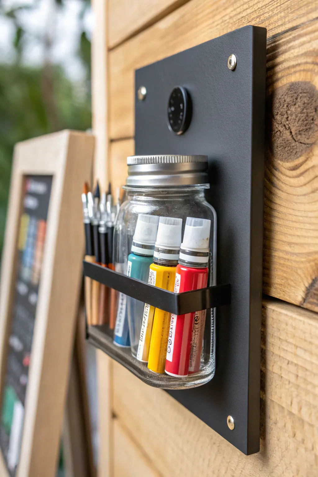 Transform your art space with stylish, magnetic spice jars for a pop of color and creativity!
