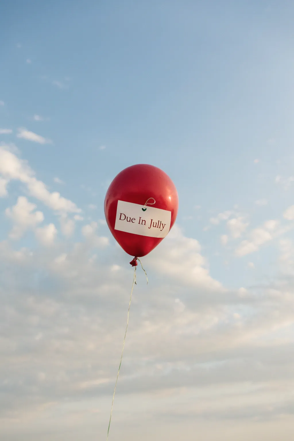 Announce your joy with a touch of elegance and simplicity—your July baby is on the way!