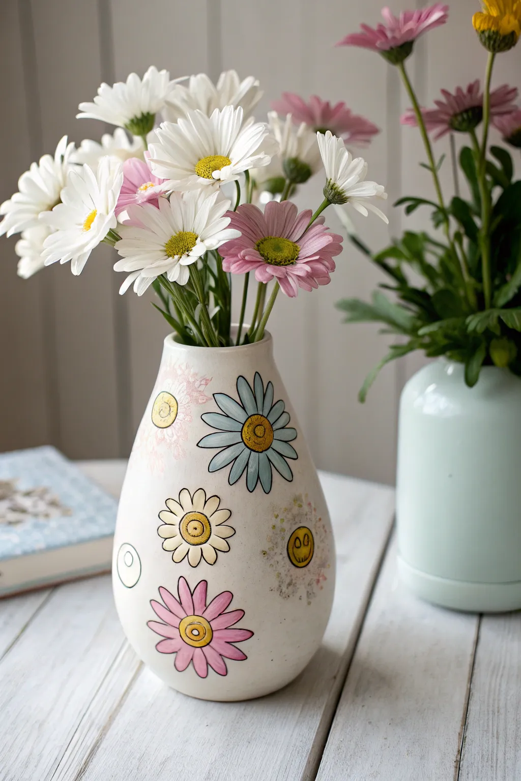 Bring eternal spring indoors with these kawaii daisies—a perfect blend of minimalist charm and playful elegance.