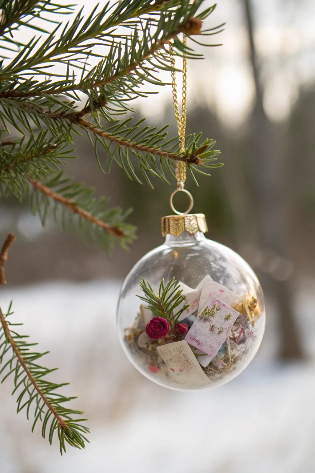 Capture the magic of memories with a keepsake ornament that tells your unique story.