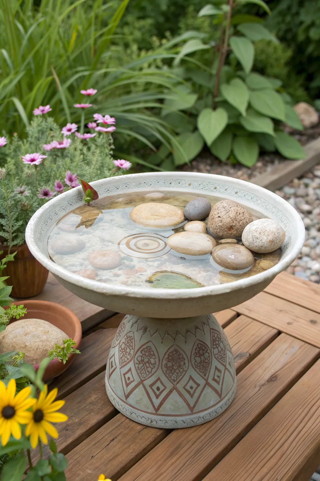 Create a buzz in your garden with a charming pollinator water station—where nature meets artistry!