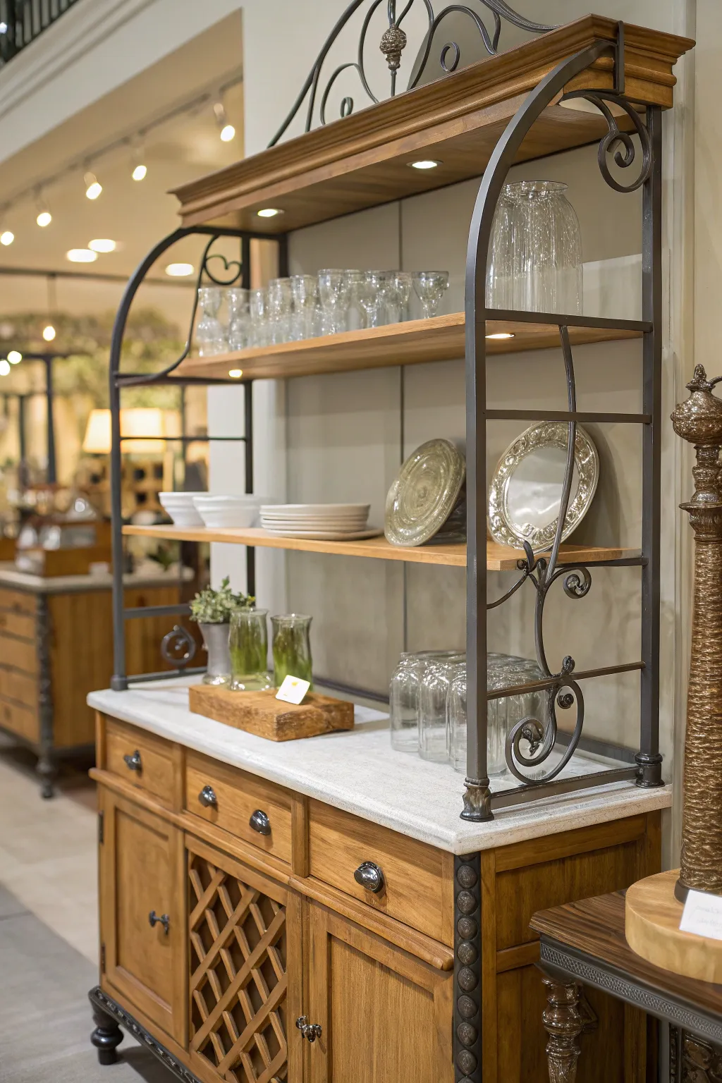 A mix of materials adds depth and intrigue.