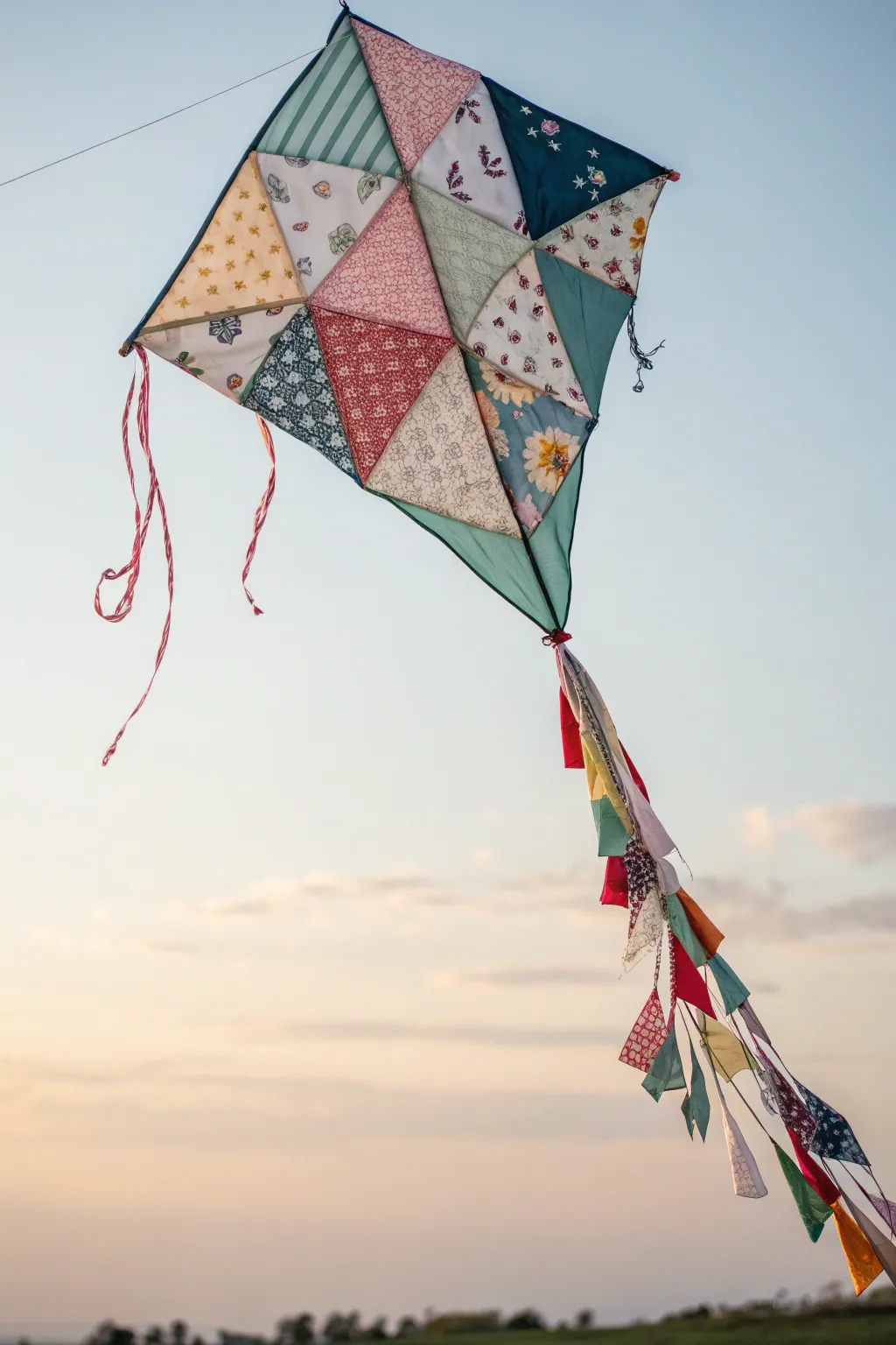 Elevate your creativity with a patchwork kite — where fabric scraps become flying art.
