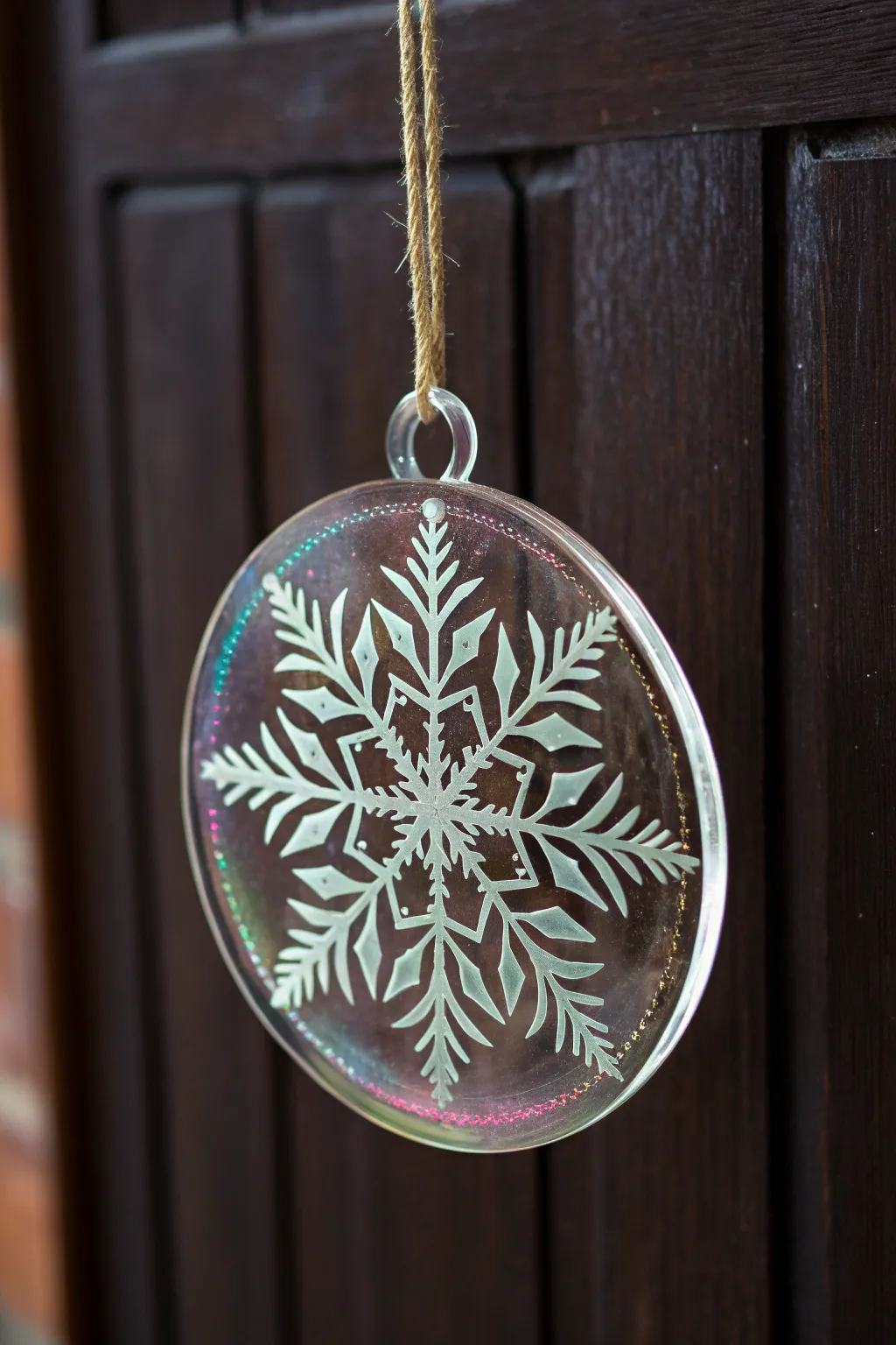 Elevate your holiday decor with exquisite laser-engraved acrylic ornaments.