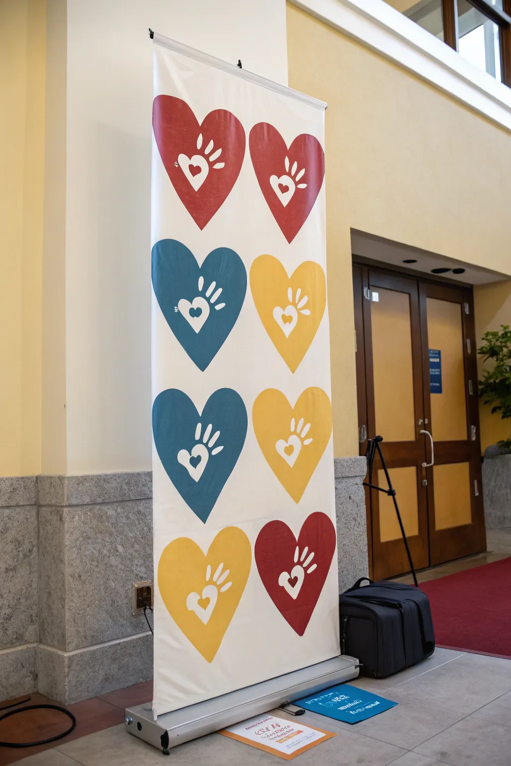 Add a touch of love and creativity to your home with this Hearts and Hands wall art, where personal touches meet vibrant design.
