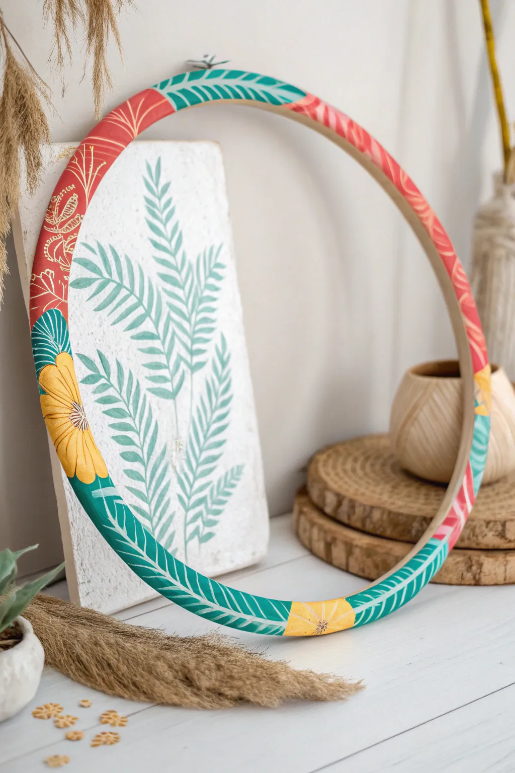 Transform playtime with a touch of tropical artistry—discover the joy of crafting your own stunning hula hoop ring toss!