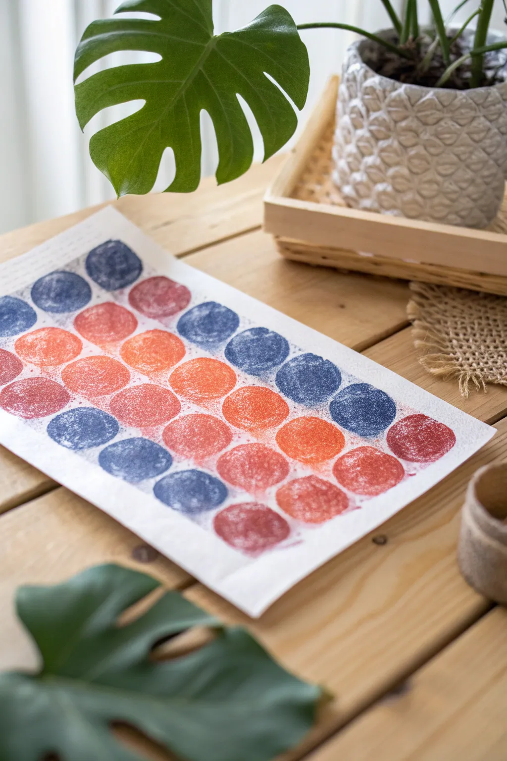 Add a playful and artistic touch to your decor with stunning bubble wrap prints. Embrace bold colors and craft a unique masterpiece!