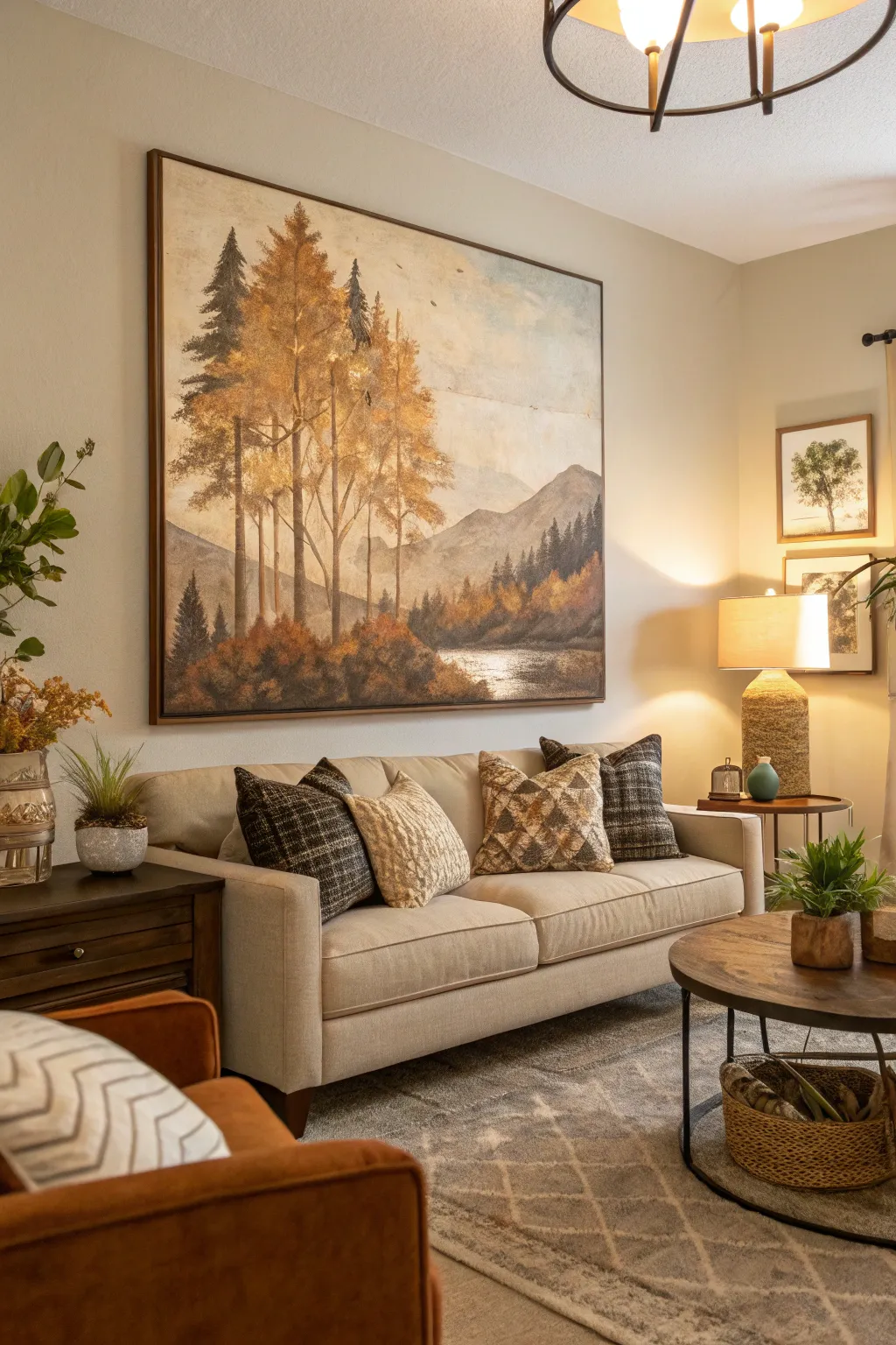 Nature-inspired abstracts add organic energy.
