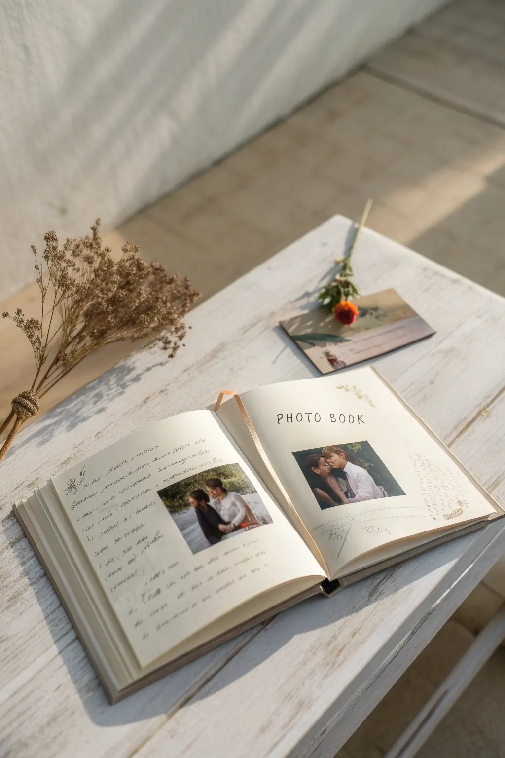 Capture your love story with a touch of elegance and simplicity. 🌿📖 #LoveTimeline #ScandinavianBoho