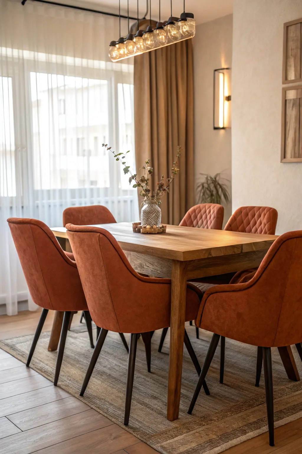 Terracotta hues add earthy warmth to interiors.