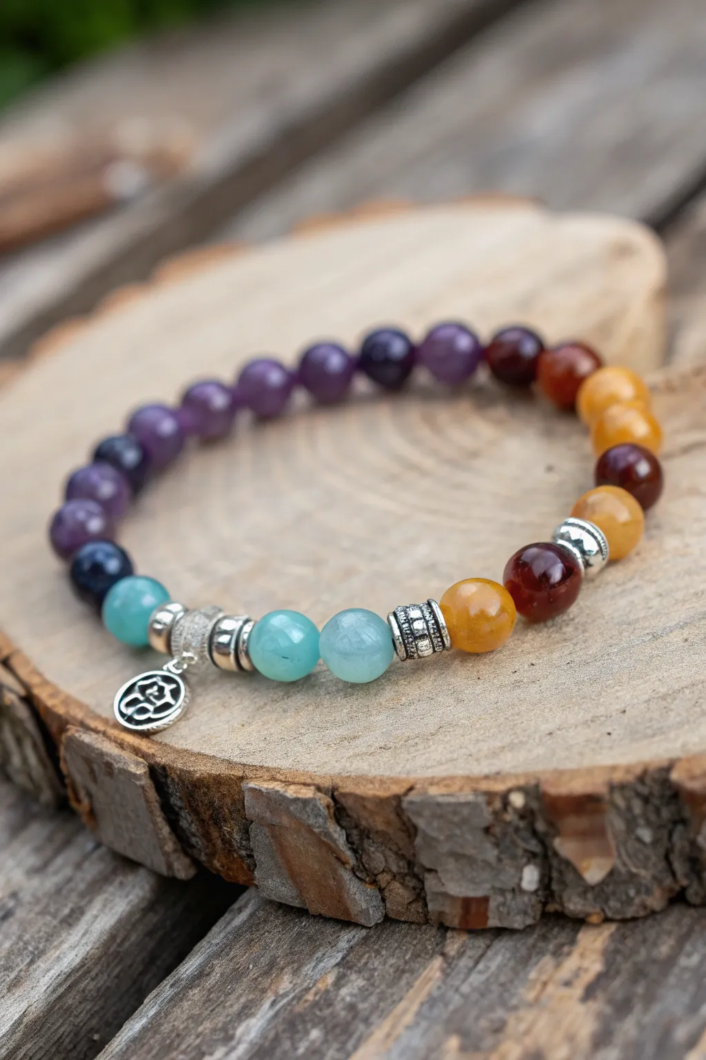 Discover the elegance and energy of a handcrafted gemstone chakra bracelet—perfect for a Mother's Day gift that carries both beauty and meaning.