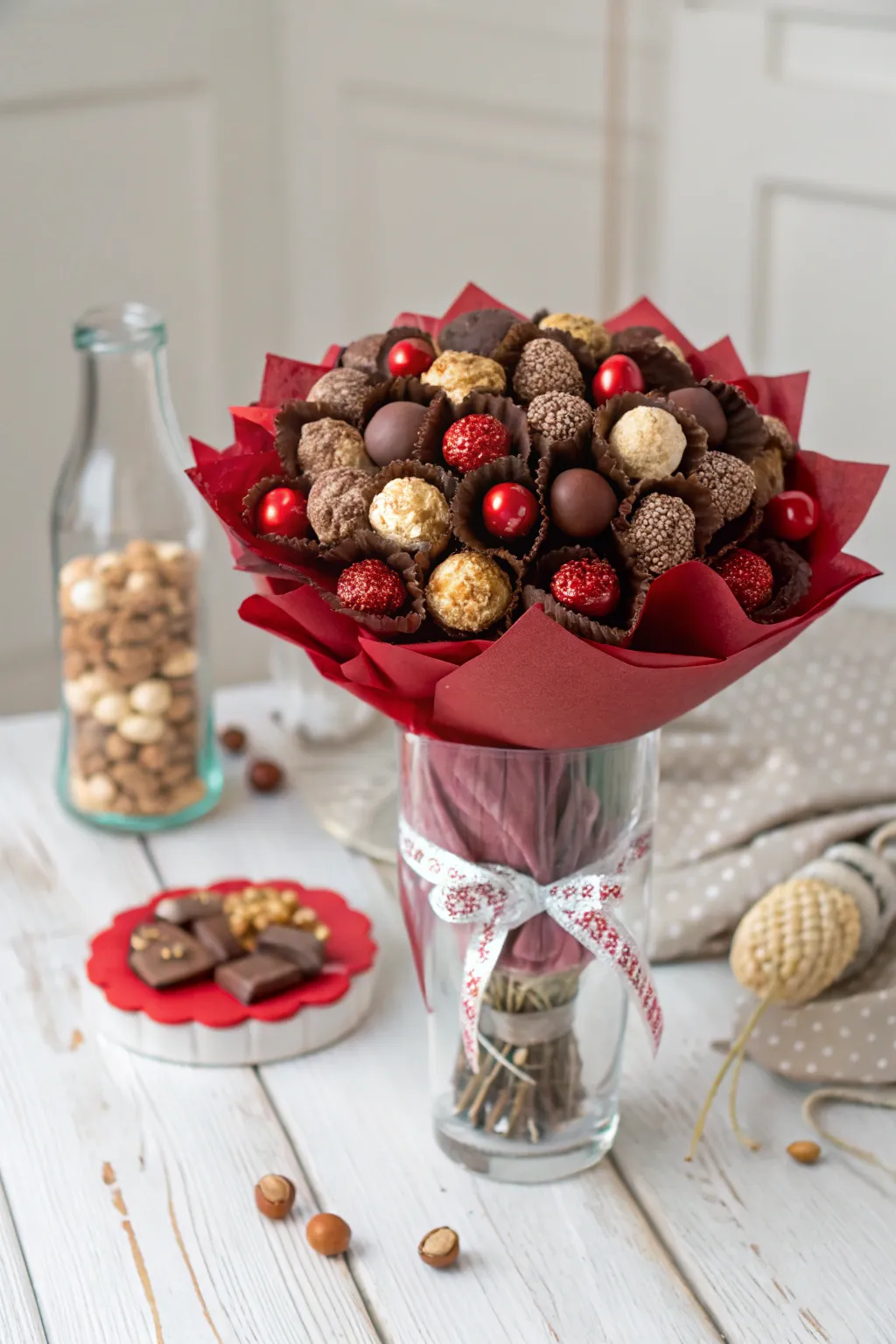 Delight in a Nutty Chocolate Medley: A perfect blend of elegance and indulgence for Mother's Day.