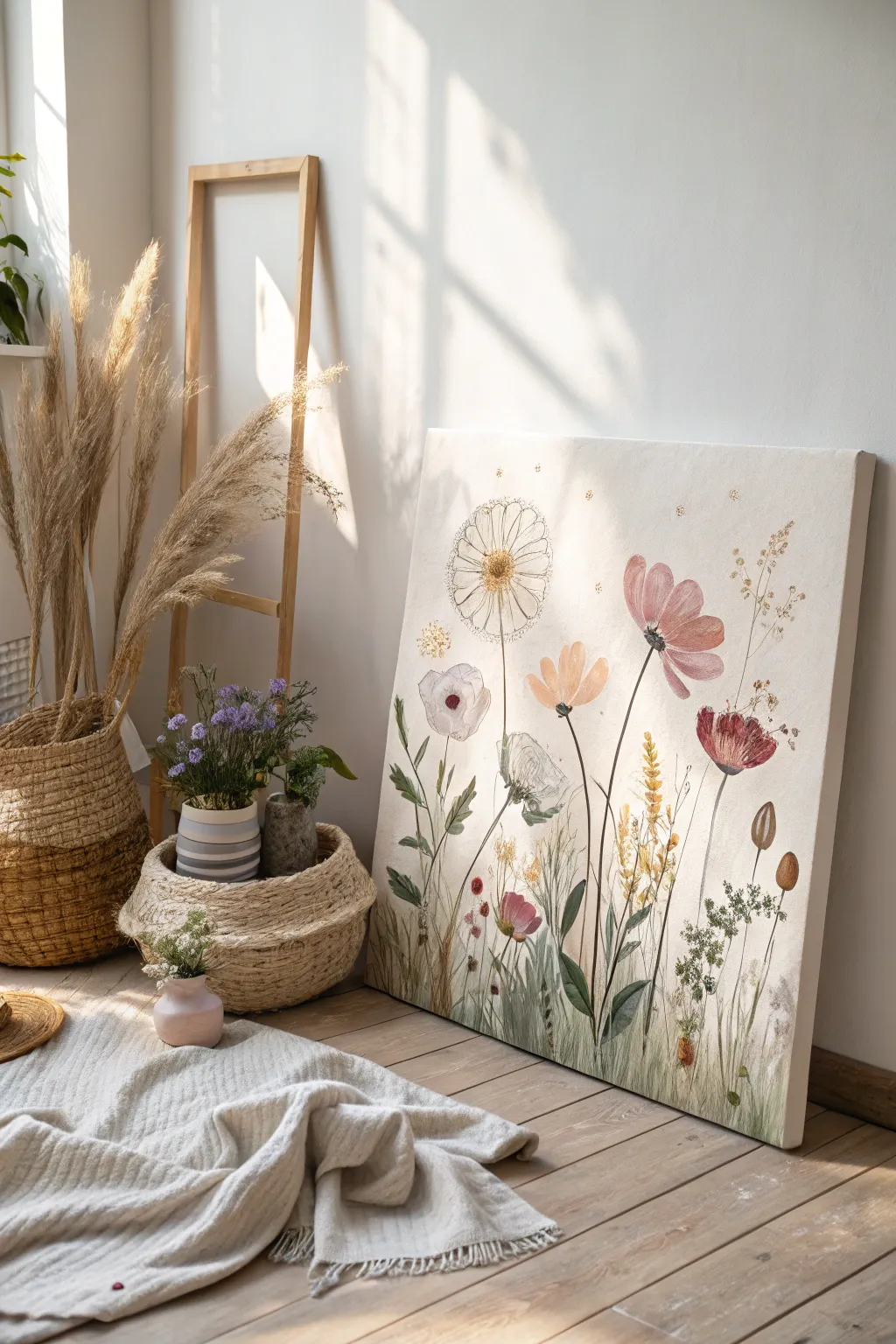 Bring the serenity of nature indoors with this elegant garden canvas painting, perfect for Mother’s Day.