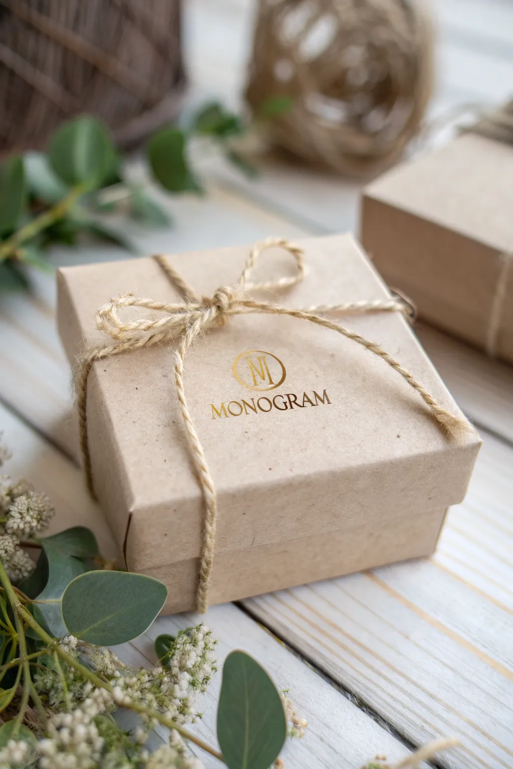 Make it personal: Add elegance to your gift with chic monograms.