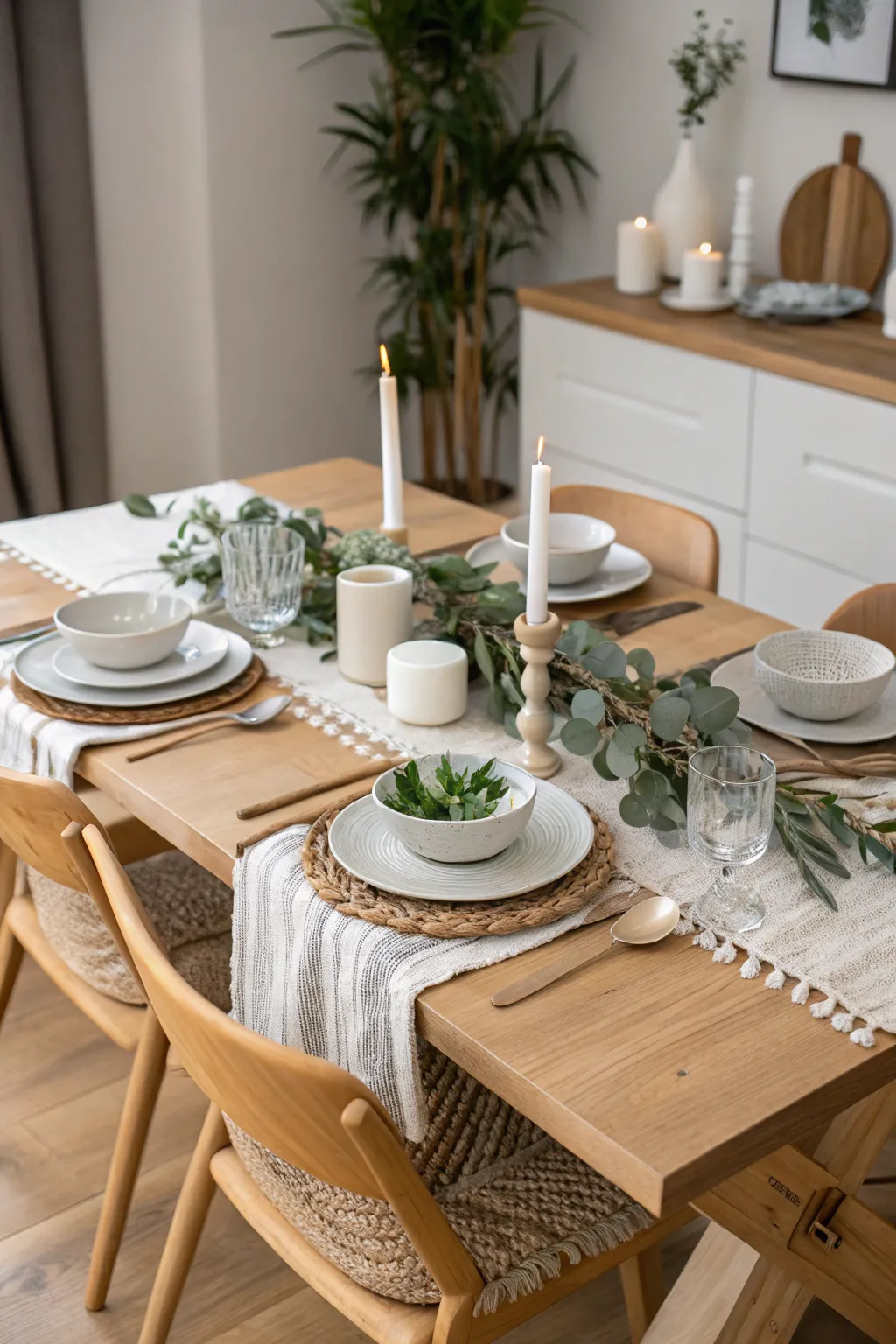 Create lasting memories with a thoughtfully arranged family gathering space. 🕯️🌿 #ScandinavianElegance #FamilyTogetherness