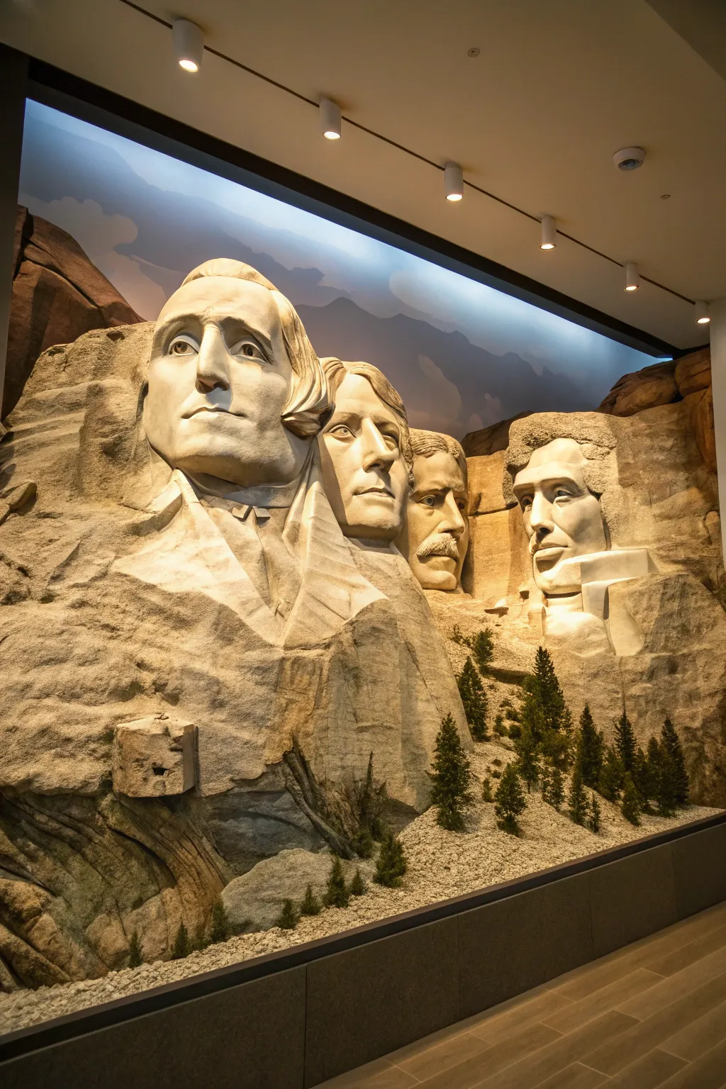 Elevate your space with a handcrafted Mount Rushmore wall display, where history meets artistry.