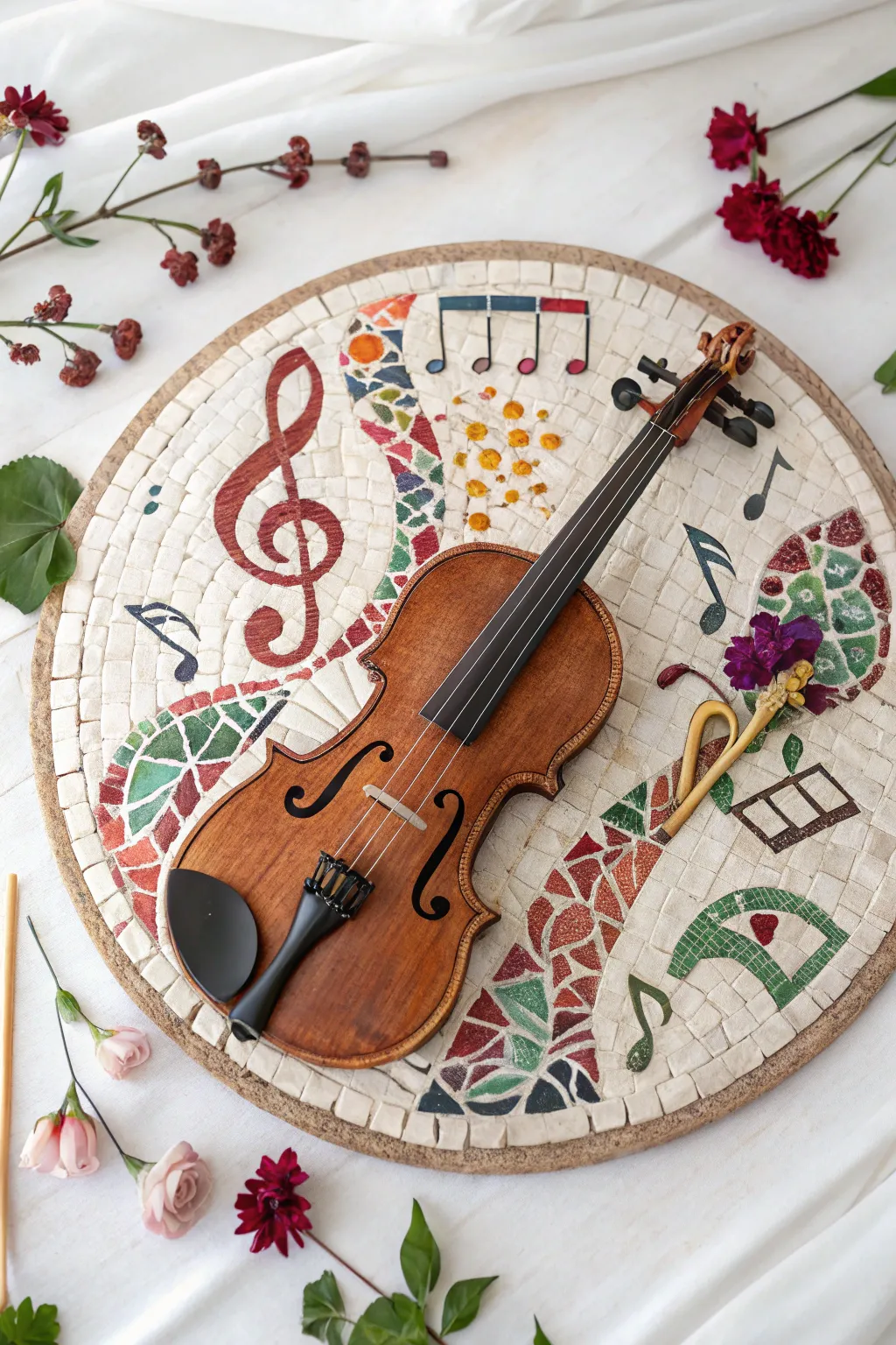 Harmonize your space with a touch of musical elegance. 🎻✨ #MusicalMosaics #ScandinavianDesign #BohoChic