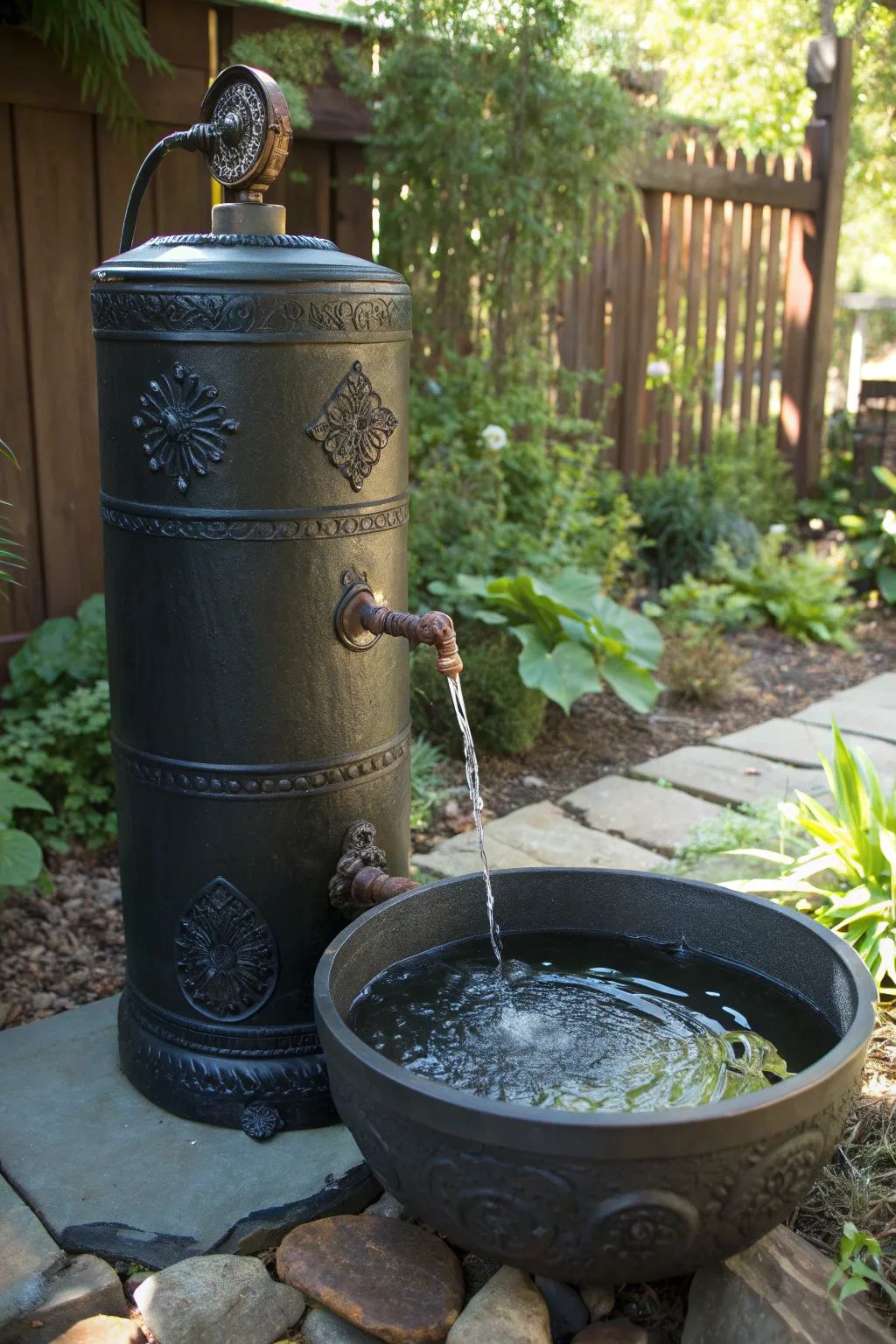Craftsmanship Meets Creativity: Transform an old air tank into a stylish pet water fountain.