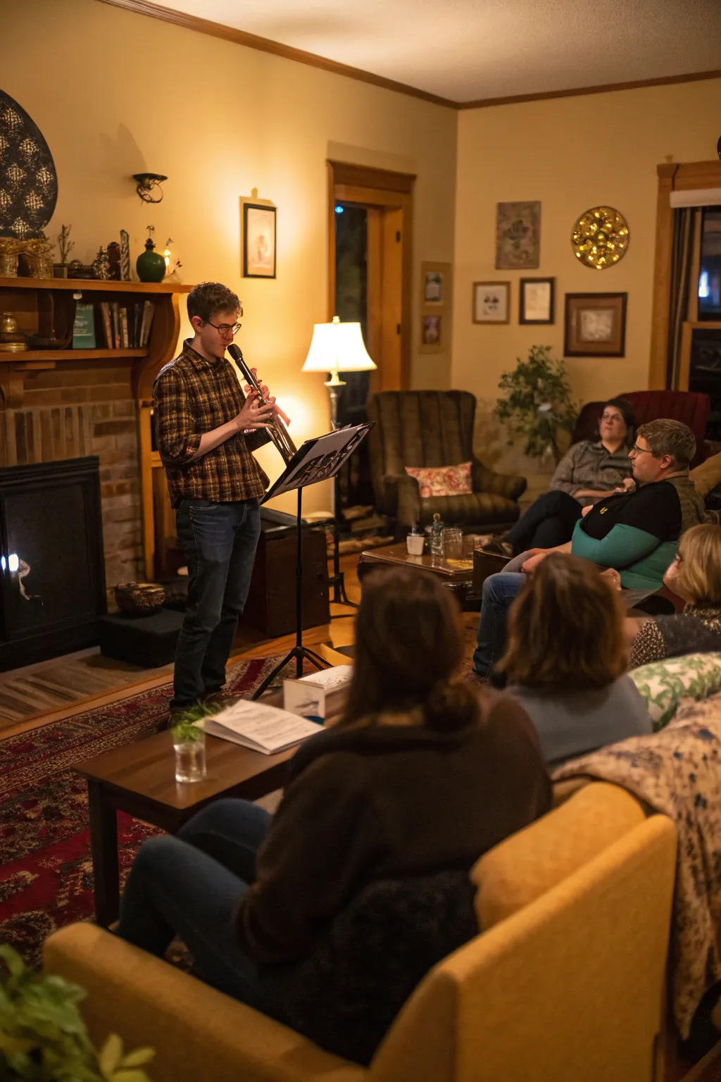 A musical performance that brings harmony and warmth.