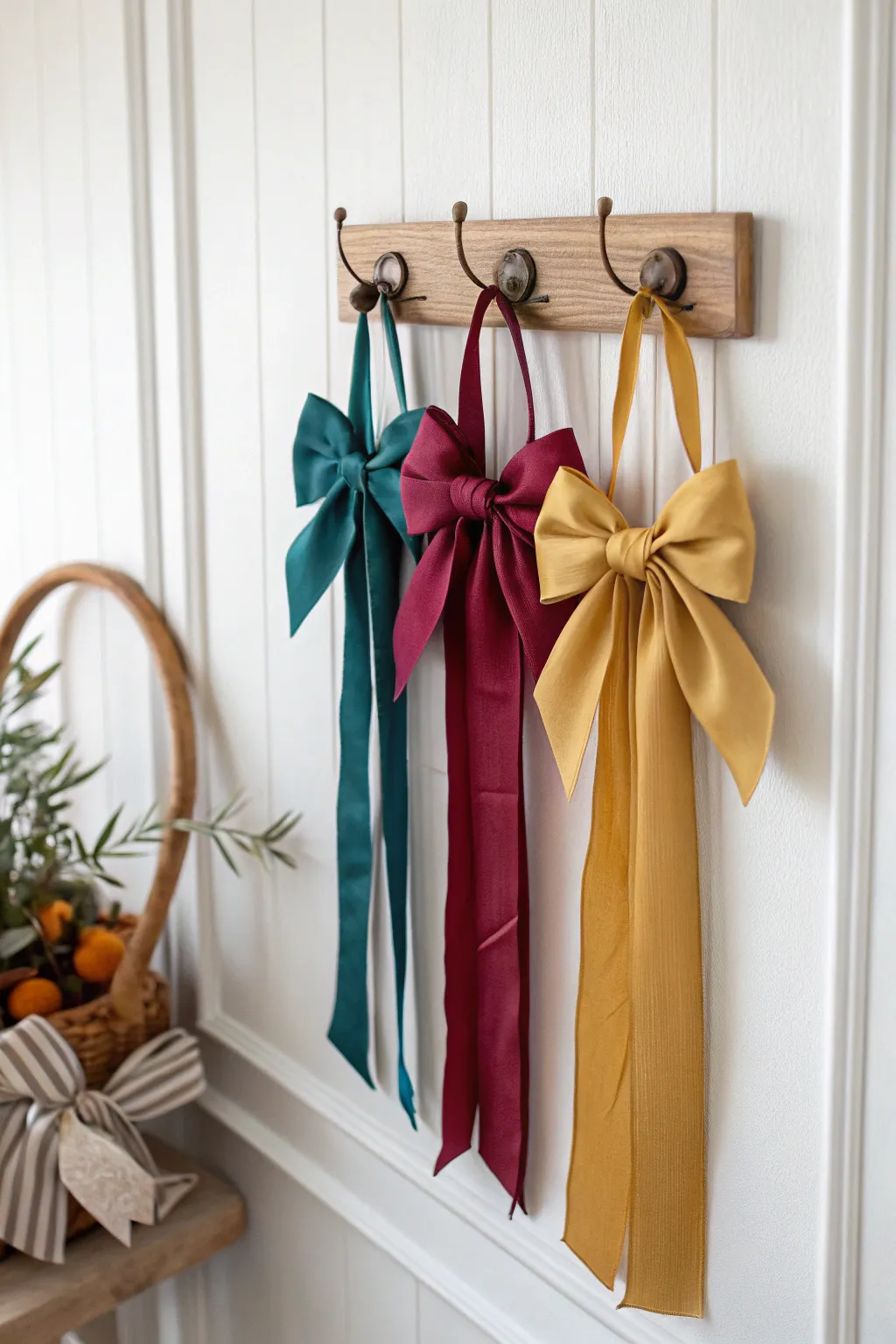 Elevate your organization game with these charming ribbon hangers for your hair bows.