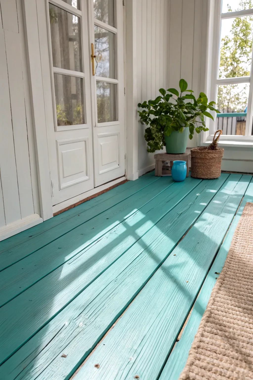 Transform your space with a bold splash of teal for a touch of happiness and creativity.