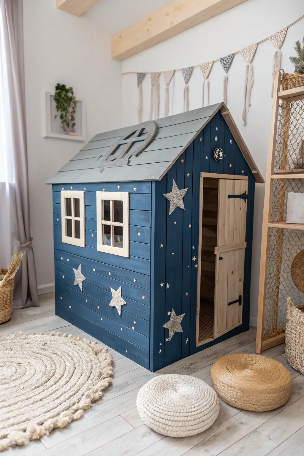 Launch into adventure with this stunning space explorer playhouse, where imagination meets artistry.