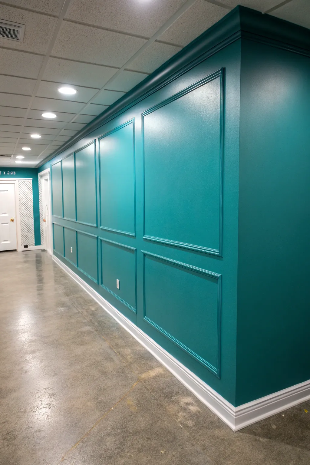 Transform your creative space with vibrant teal—where craftsmanship meets style.