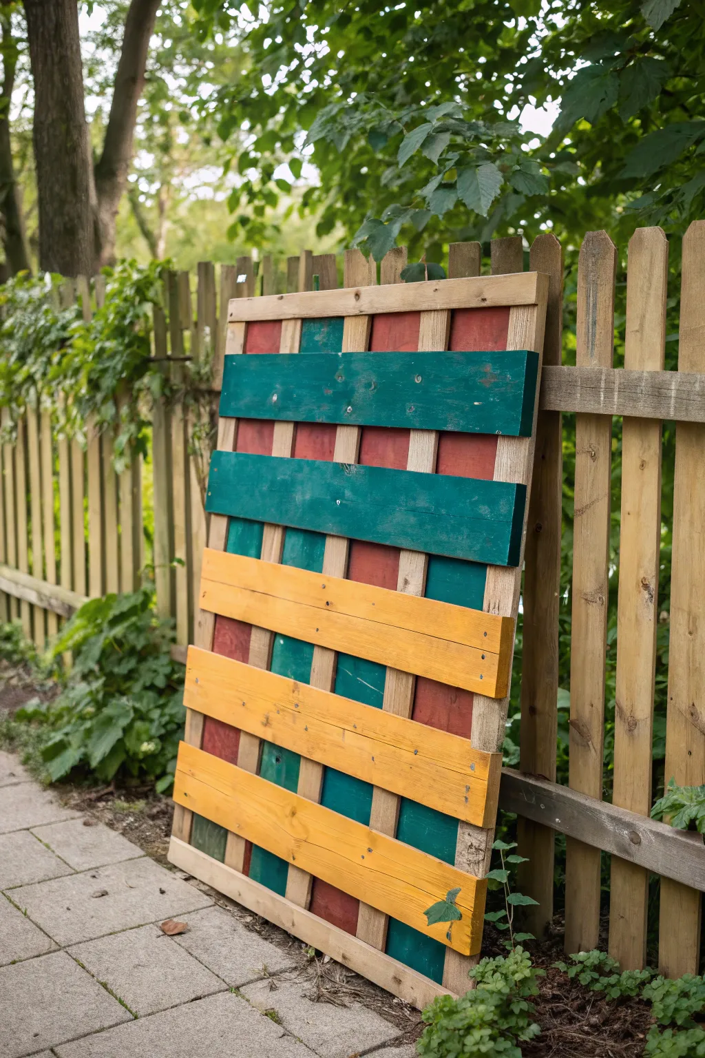 Transform your garden with a splash of color and creativity using pallet art!