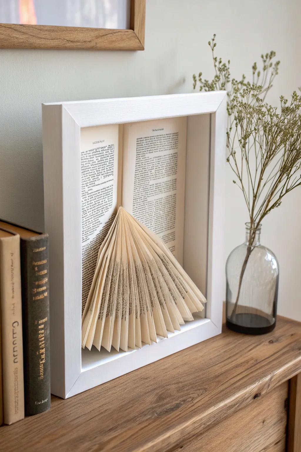 Transform cherished tales into timeless art with a personal touch. #PaperAnniversary #BookPageArt