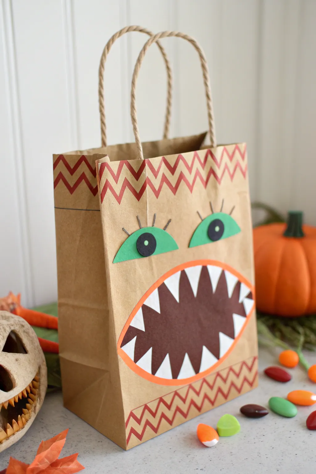 Elevate your Halloween decor with these chic monster mouth treat holders—where Scandinavian minimalism meets playful Boho flair!