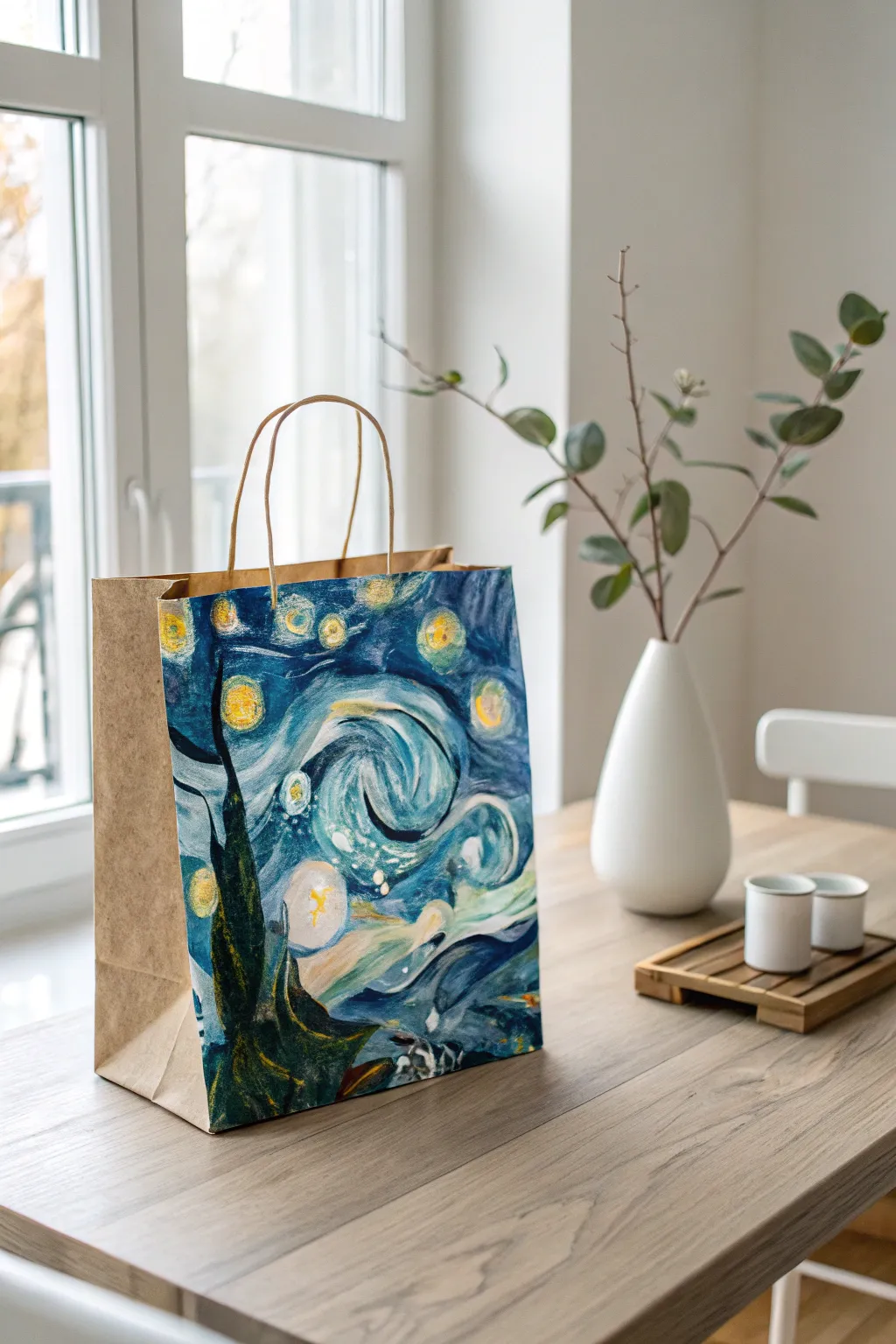 Transform a simple paper bag into a masterpiece with a touch of art history!