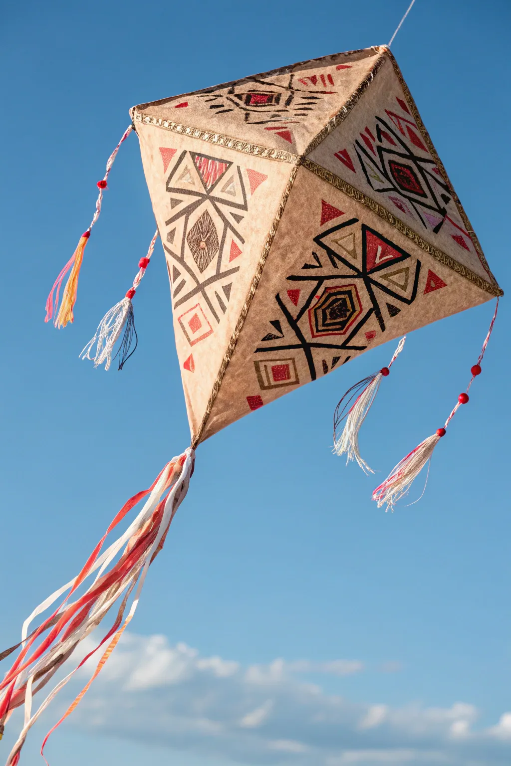Soar high with your whimsical paper bag kite, where simplicity meets vibrant charm in the sky!