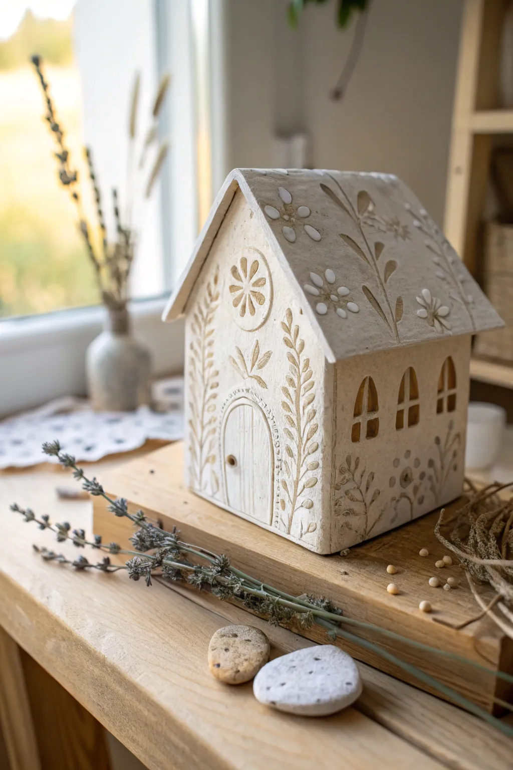Craft beauty with recycled paper: A minimalist eco-retreat for your home.