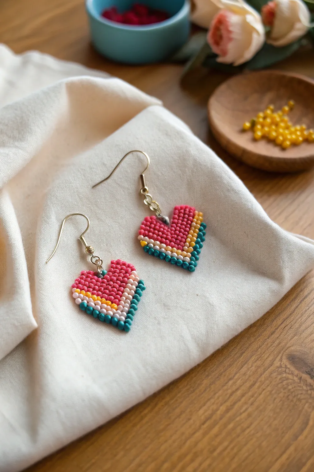Add a dash of charm to your outfit with these handcrafted heart pattern earrings, where minimalist elegance meets bohemian flair!