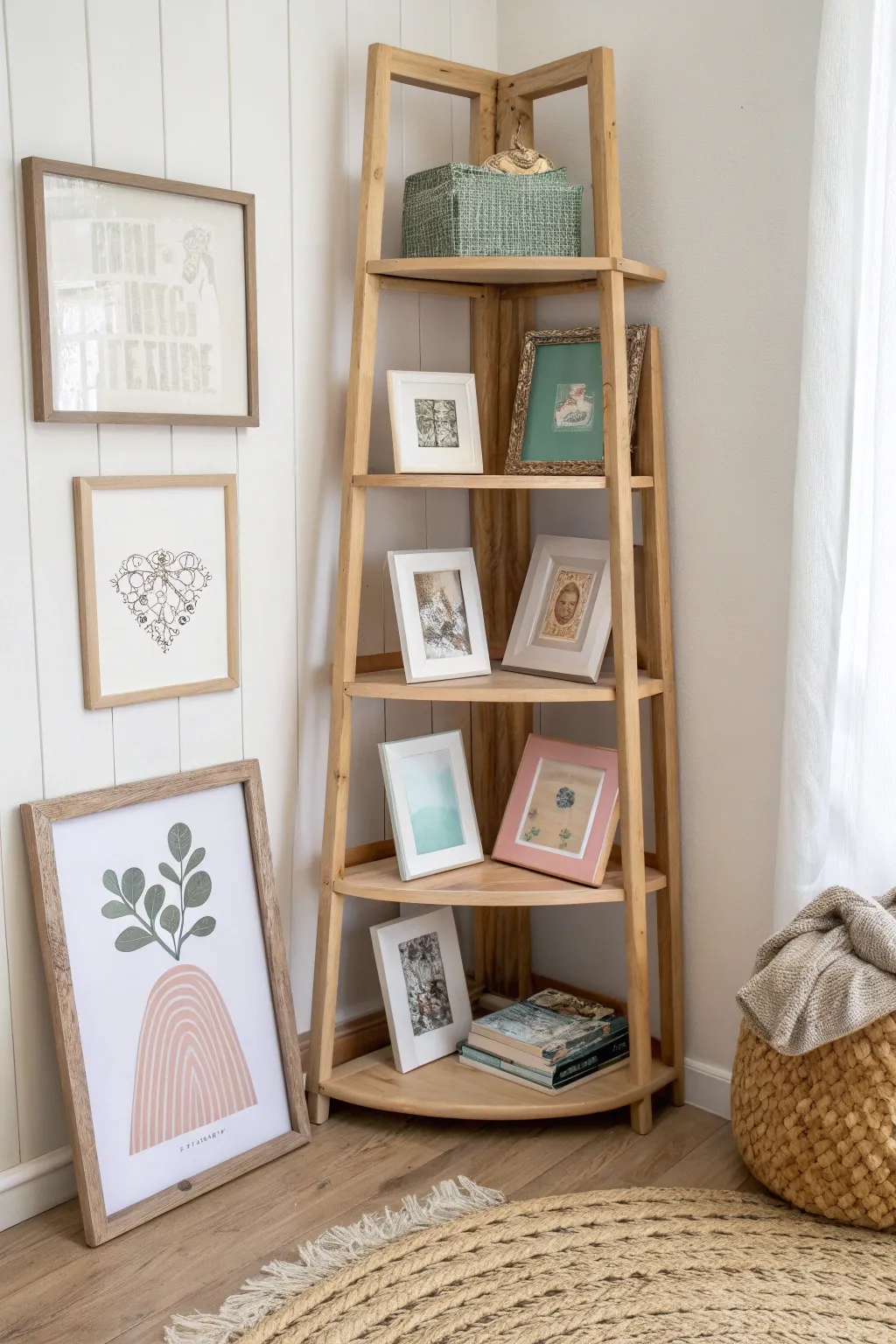 Maximize your space with style: Discover the art of corner rack storage for your picture frames.