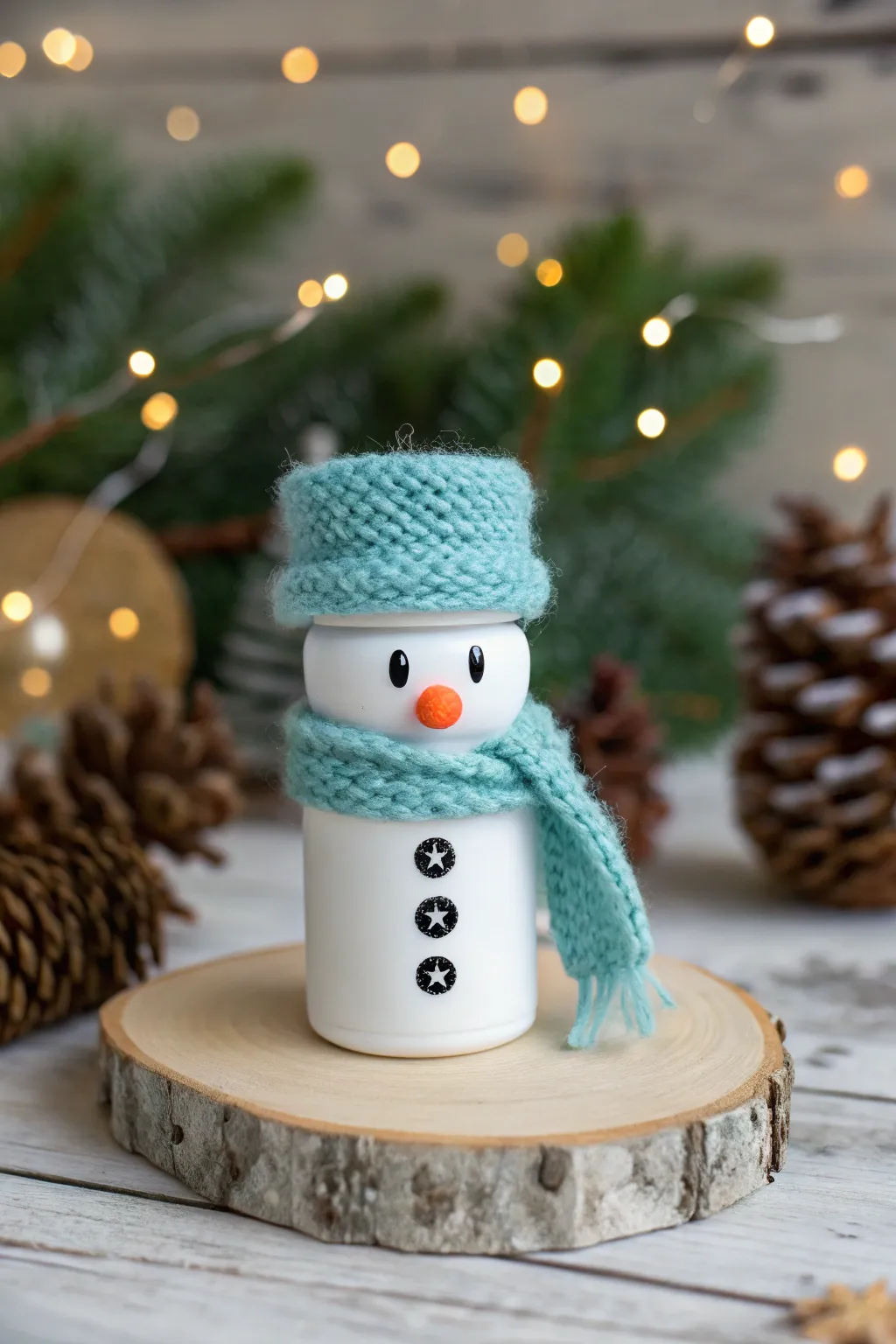 Charming DIY Snowman: Craft a cozy winter wonder with simple materials and a touch of creativity. ❄️