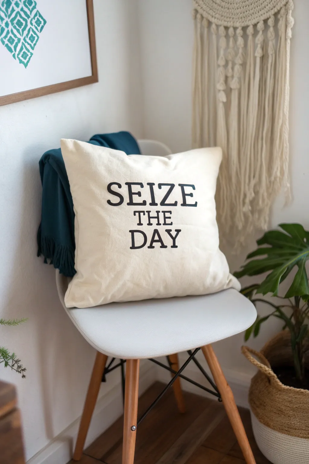 Elevate your space with a touch of inspiration—embrace simplicity and style with a quote that motivates every day.